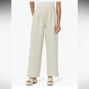 The Drop Amalia Relaxed Wide Leg Linen Trouser Pants XL